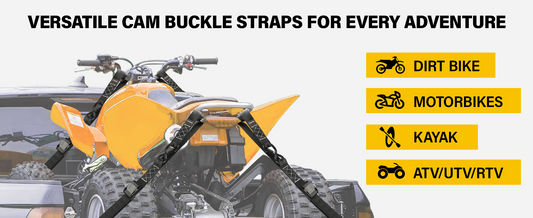 Rugtol Heavy-Duty Motorcycle Tie Down Straps: Secure Your Ride with Confidence