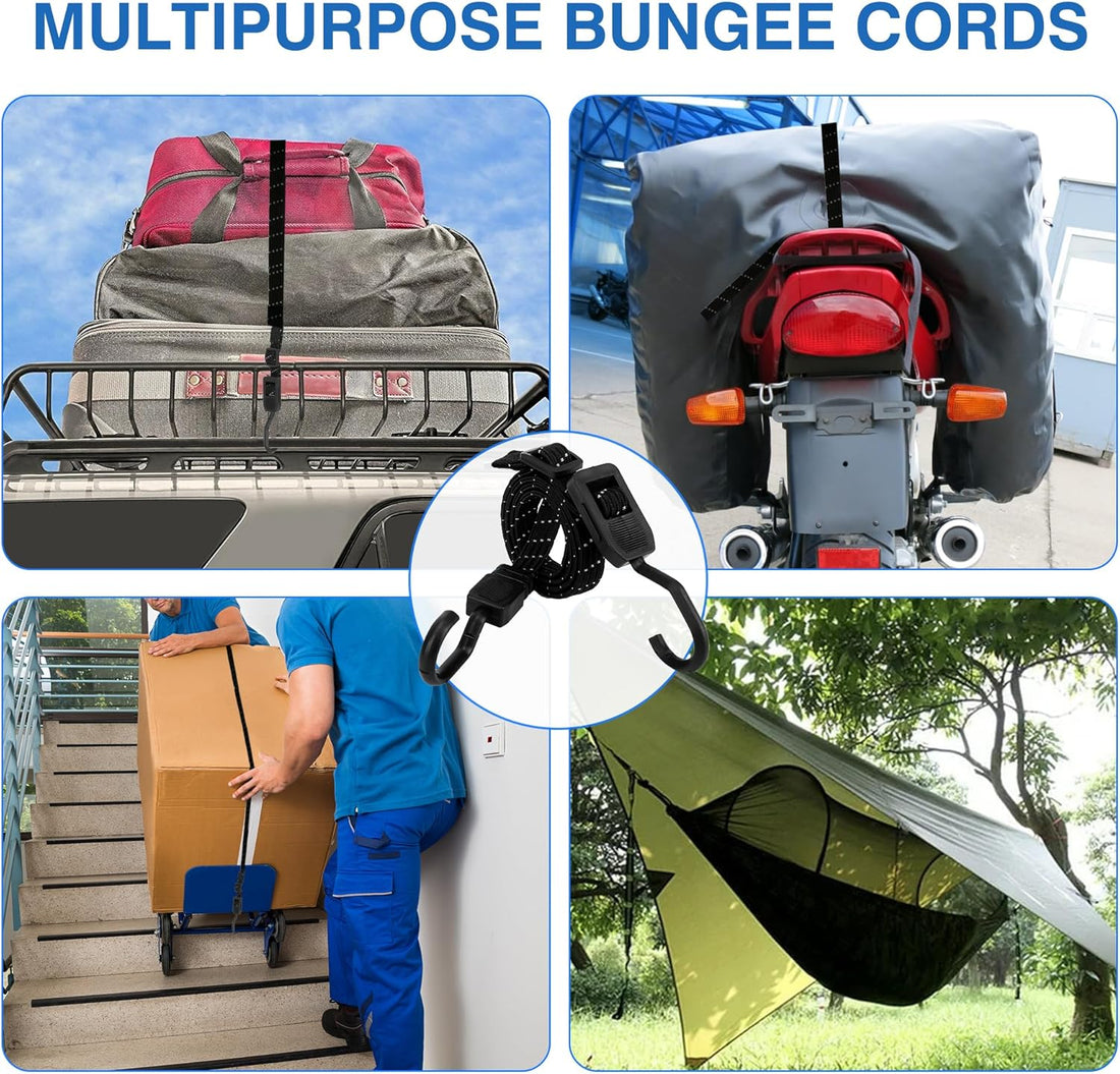 StrapsPro 48-Inch Heavy-Duty Bungee Cords – The Ultimate Tie-Down Solution