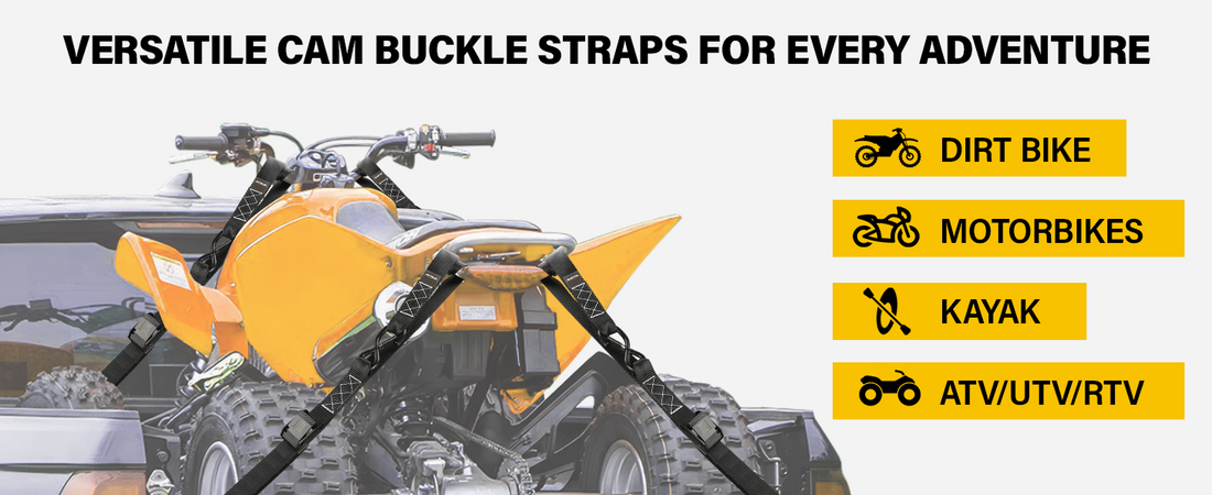 Rugtol Heavy-Duty Motorcycle Tie Down Straps: Secure Your Ride with Confidence